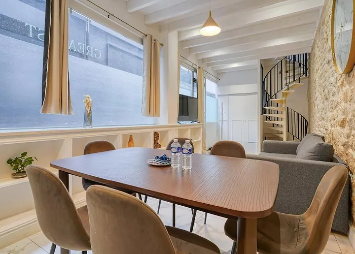 Apartamento Design Loft For 6 Guests In Sentier